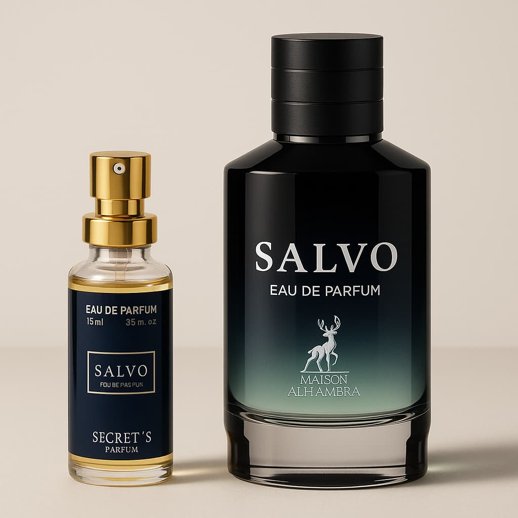 Perfume Árabe Secret’s Parfum Salvo 15ml - Fragrância Oriental Cítrica, Longa Duração e Intensa