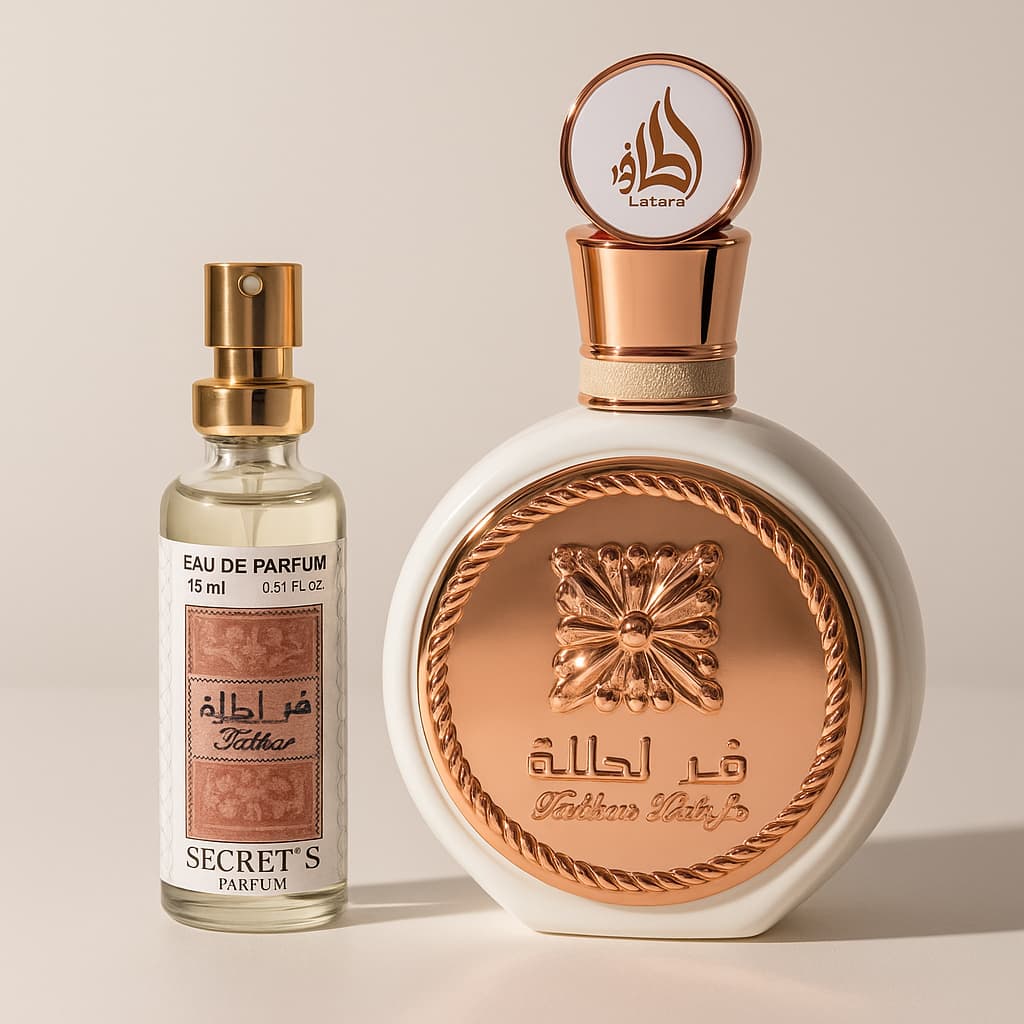 Perfume Árabe Secret’s Parfum Fakhar Rose 15ml - Fragrância Oriental, Longa Duração e Projeção