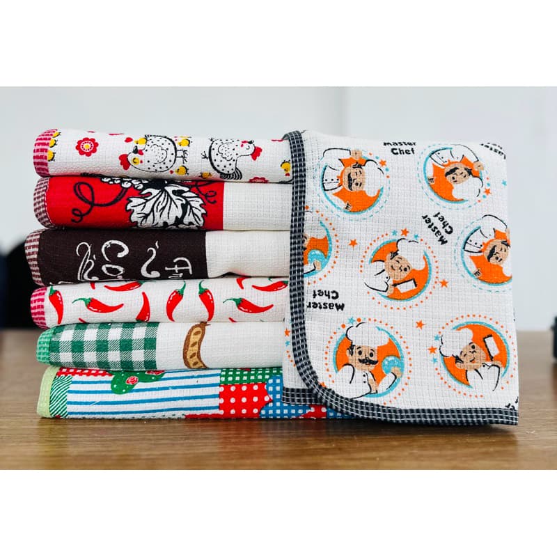 Kit 10 Panos de Prato 100% Algodão – Super Absorventes e de Toque Macio