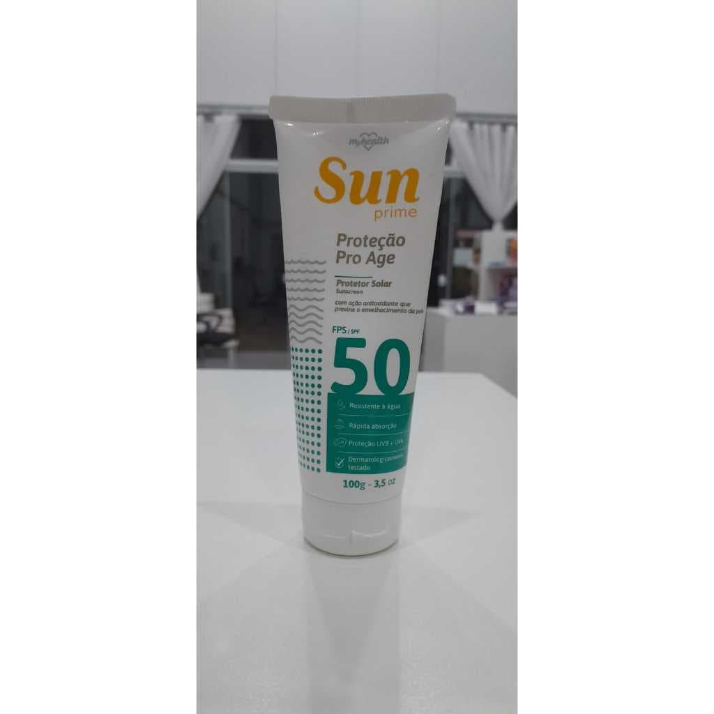 Protetor Solar FPS 50 Pro Age Sun Prime My Health 100g