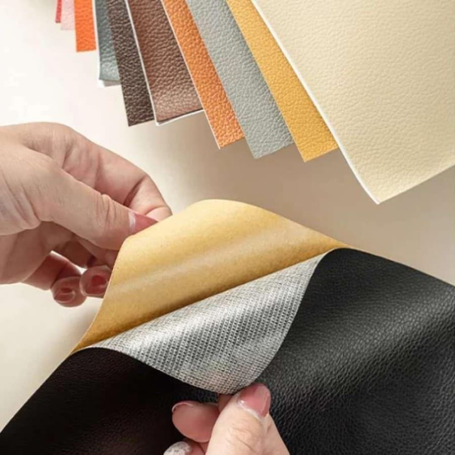 Couro Sintético Auto Adesivo - Papel de Parede 3D para Móveis, Portas, Paredes - Impermeável
