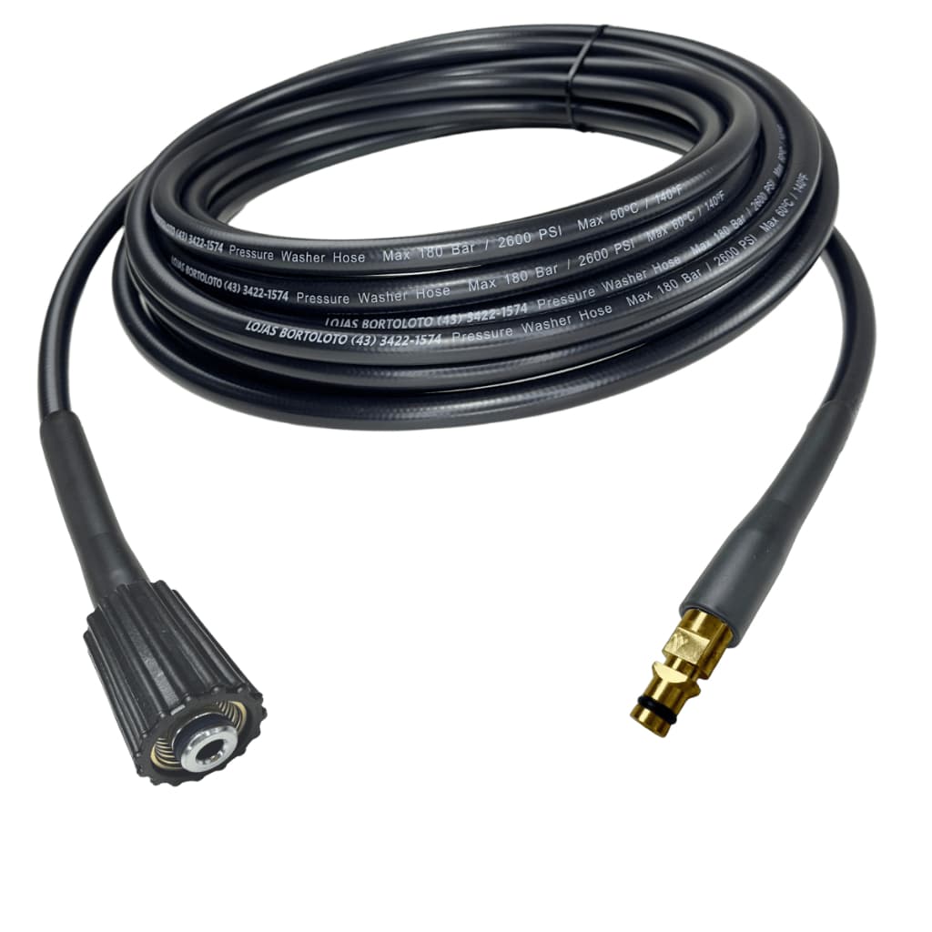 Mangueira de Nylon para Lavadora Karcher K3.98 Black – Alta Pressão Lava Jato