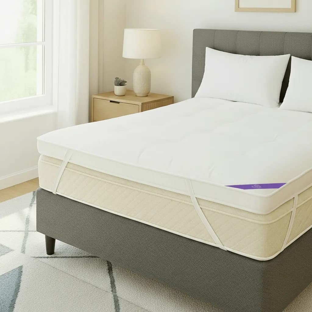 Pillow Top Viúva Protetor Premium Confort Plus 1200g/m²  128x188x10 400fios Dupla Face