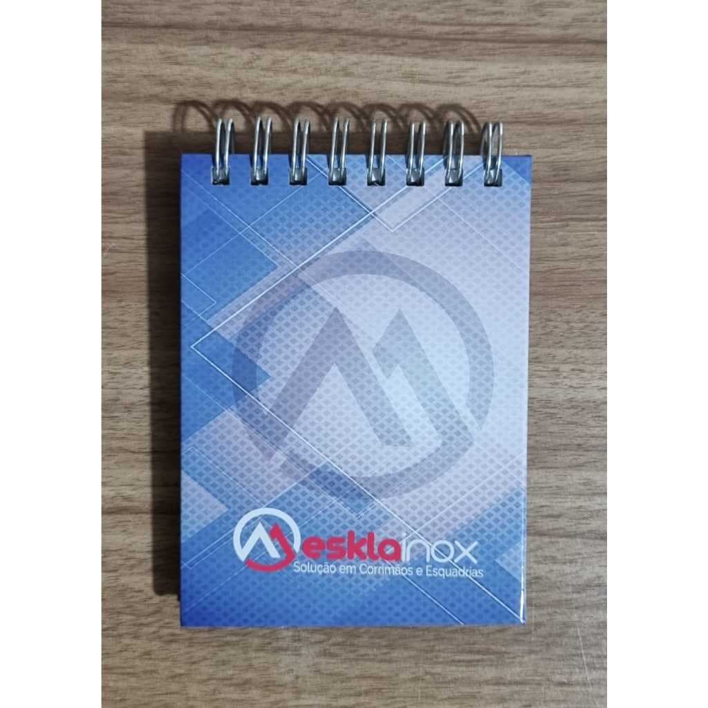 Kit Com Blocos de Anotações Capa Dura Personalizados Tamanho A7 – Brinde para Empresas e Eventos