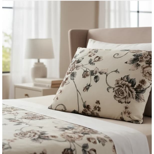Fronha Estampada 70x50cm Luxo  Avulsa 60% De Algodão  De Alta Qualidade – Maria Flor