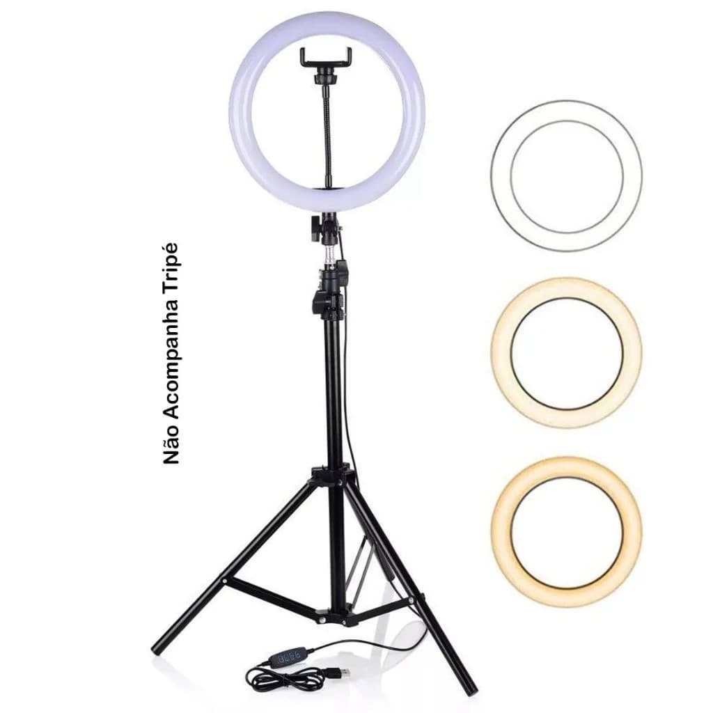 Ring Ligth Iluminadora Para Gravar Videos Fotos Youtuber Tik Tok Influencer
