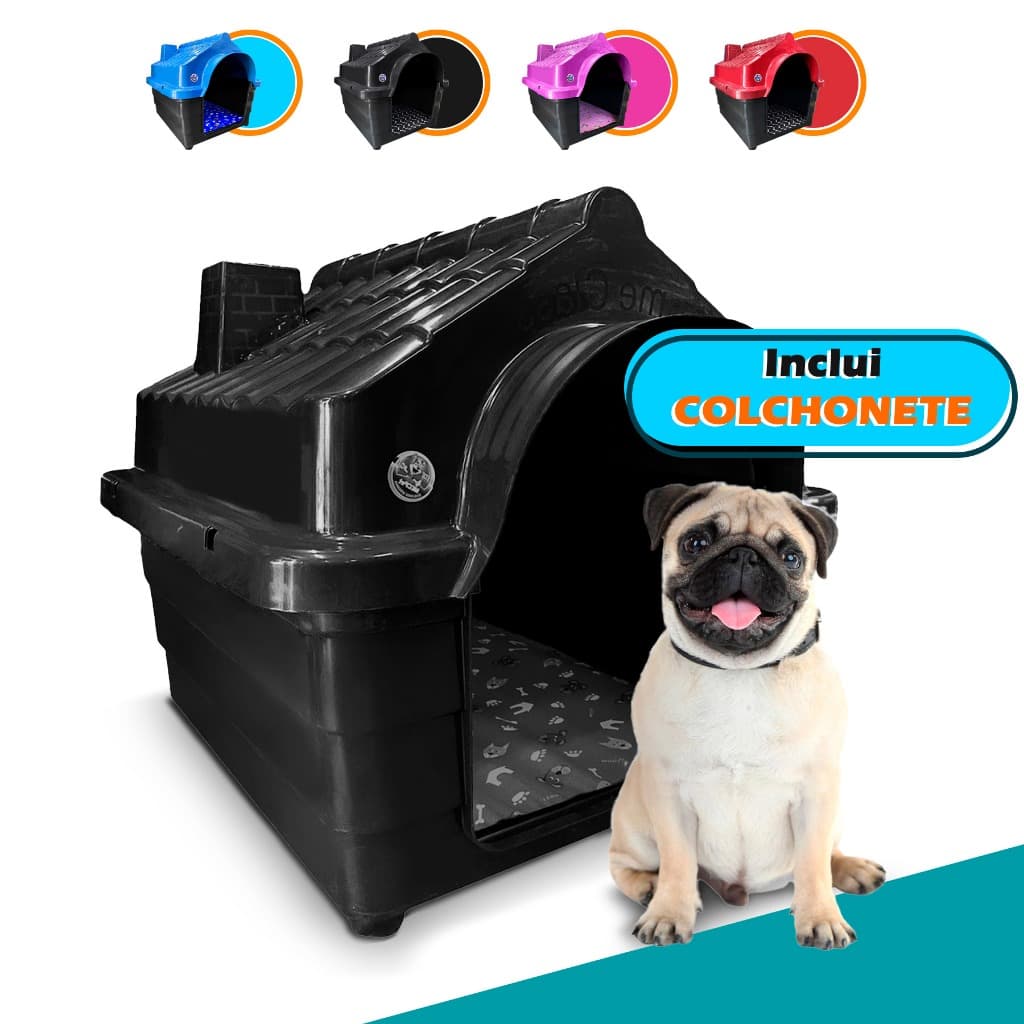 Casinha Cachorro Pequeno N2 e N3 Cães de Porte Pequeno Com Colchão