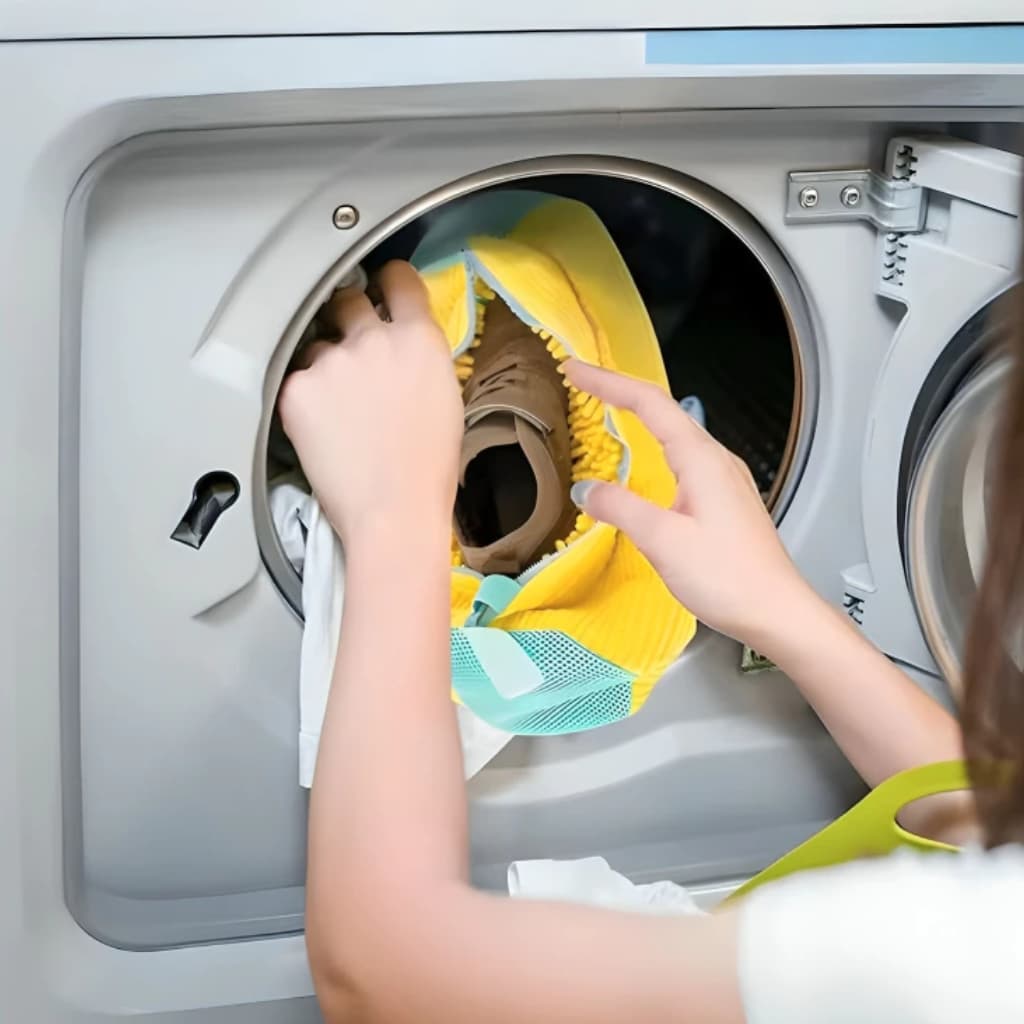 Saco para Lavar Sapato Saco De Viagem Armazenamento Malha Lavanderia Anti Deformação Saco de Lavagem Sapato