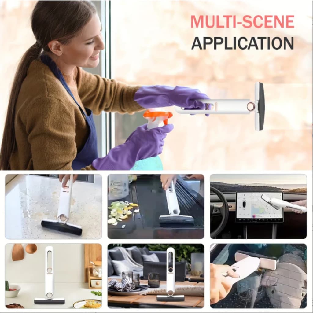 Mini Mop Esfregão Portátil Absorvente Auto-Squeeze Limpeza Multifuncional