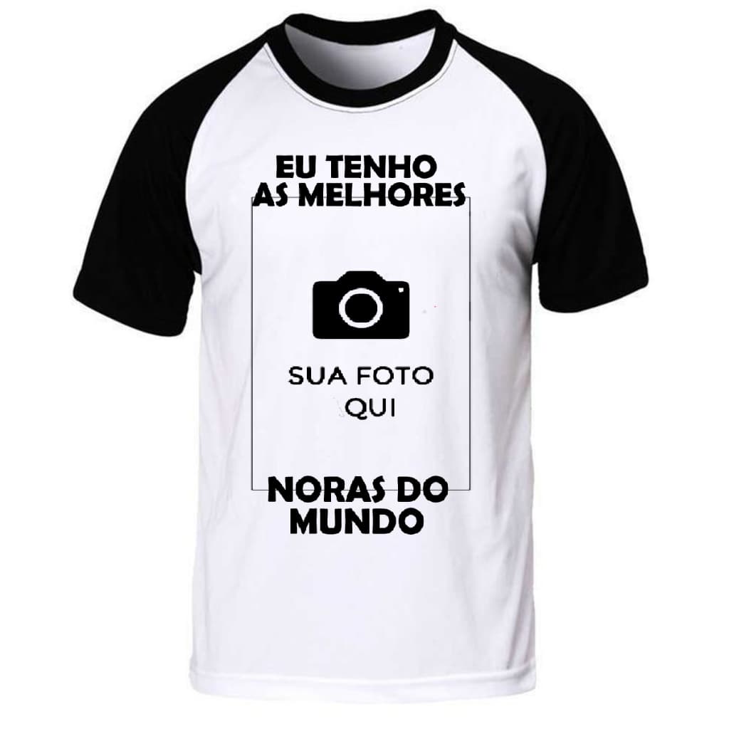camiseta com foto personalizada melhores noras do mundo tshirt camisa divertida