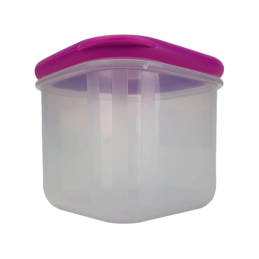 Tupperware Tupperfresh Quadrada Baixa 200 ML Geladeira Pequenas Porções Cereal Iogurte Lanche Molho
