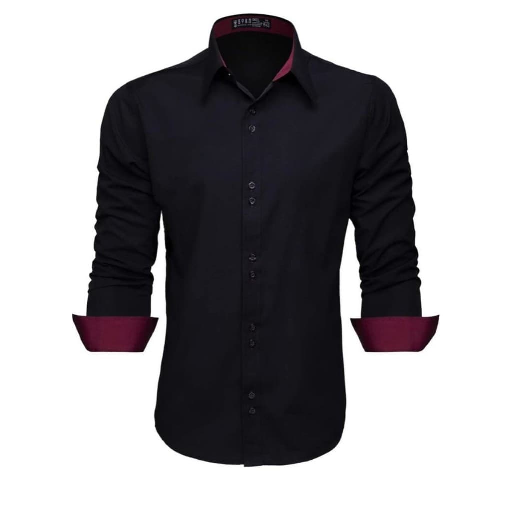 Camisa Social Masculina Manga Longa Slim