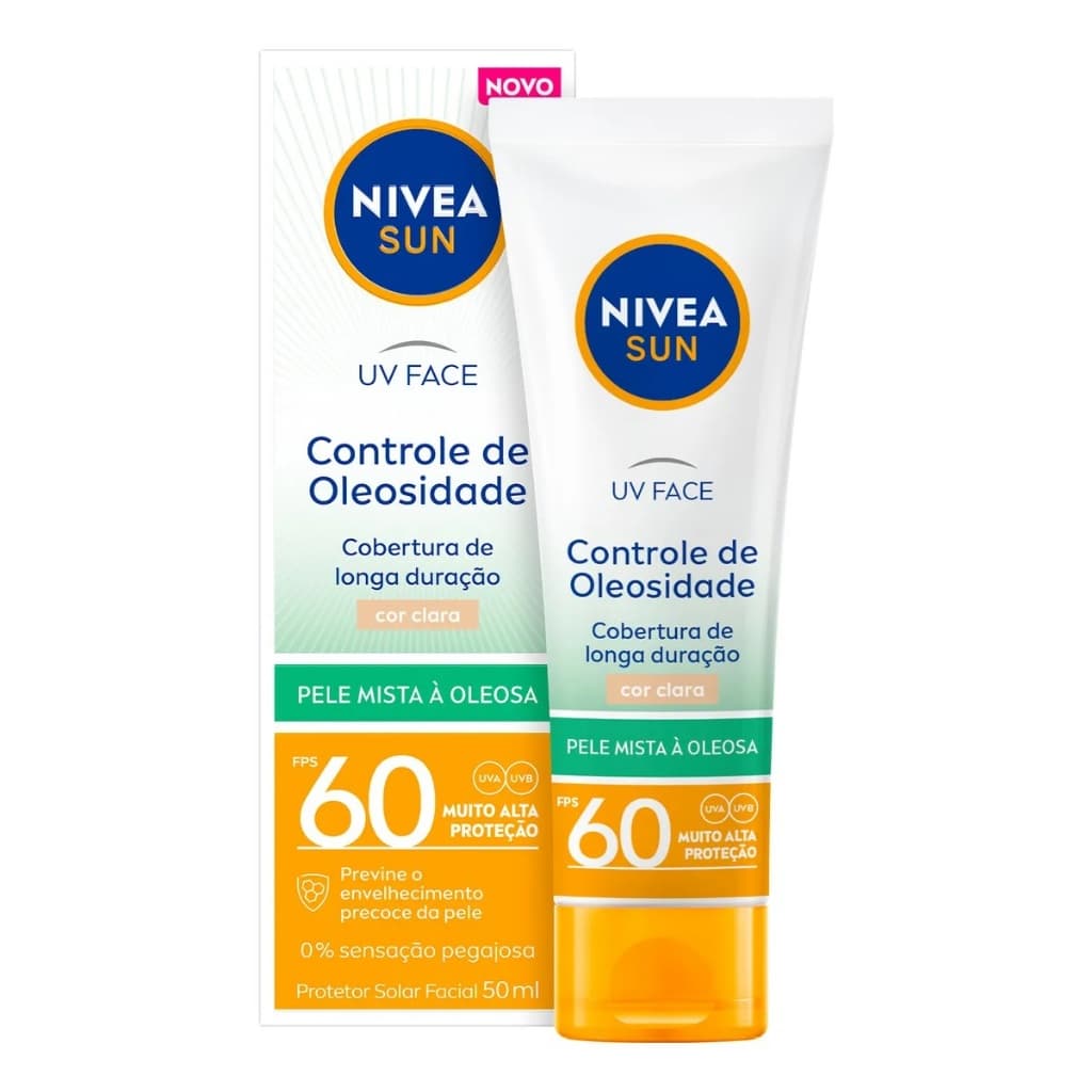 NIVEA SUN Protetor Solar UV Face Controle de Oleosidade FPS 60 50ml