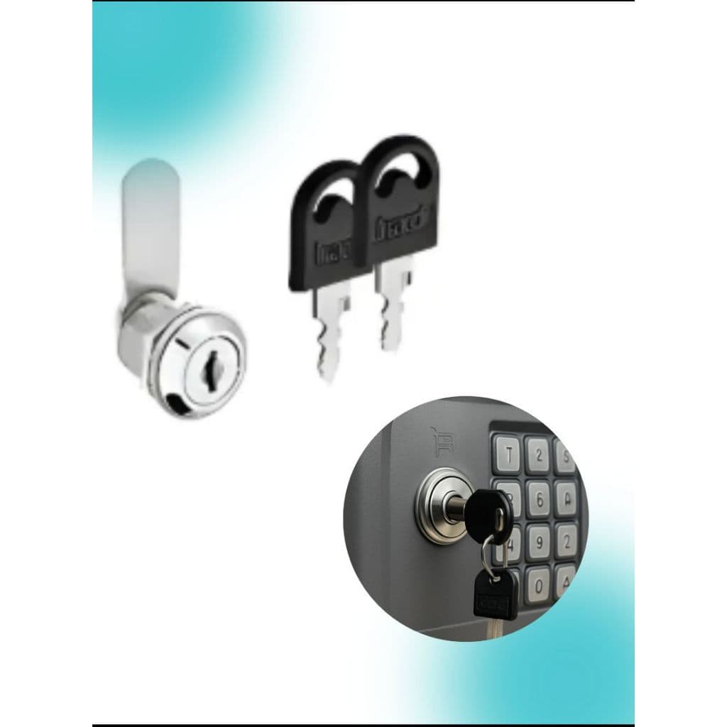 Fechadura de Aço Cromado para Móveis Gaveta 19x20mm Hardt - Com Chave, Porta e Armário,