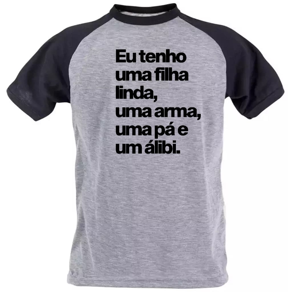 camiseta eu tenho uma filha linda uma pa um alibi pai ciumento camisa tshirt