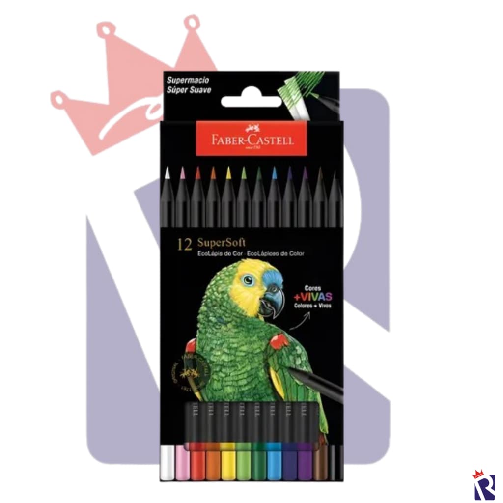 LÁPIS DE COR 12 CORES SUPERSFT FABER CASTELL