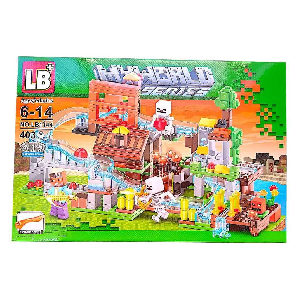 Kit Blocos de Montar Mine World Brinquedo Infantil
