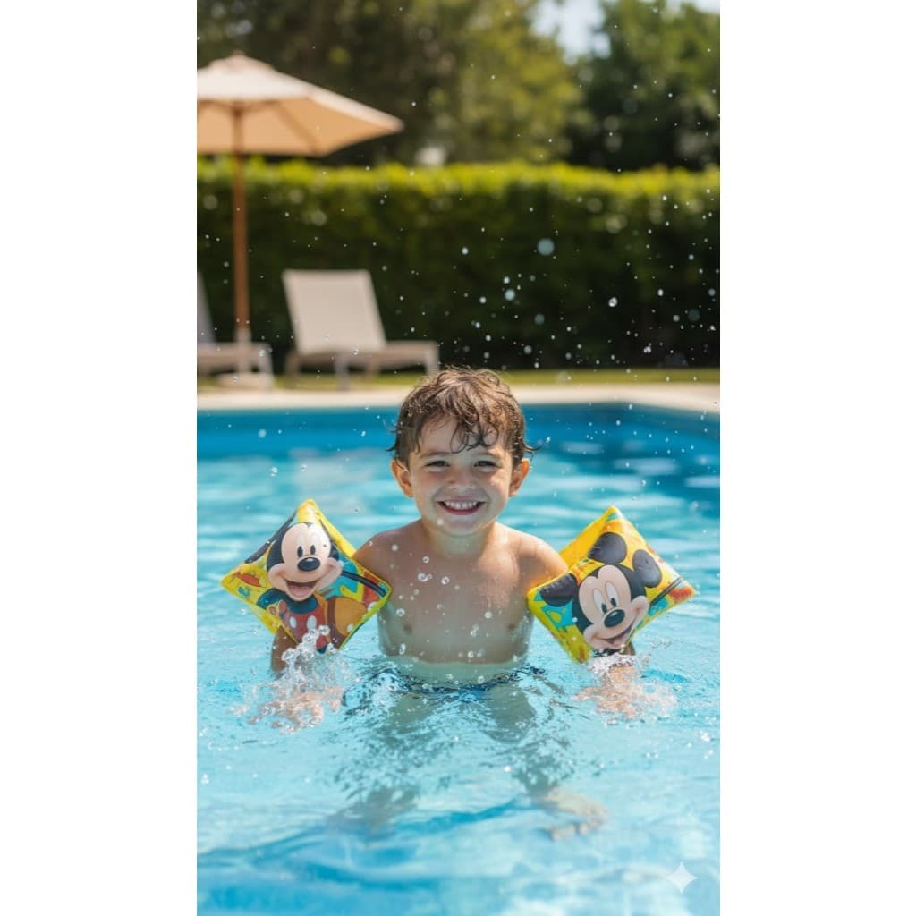 Boia de braço Mickey duas unidades praia piscina verão