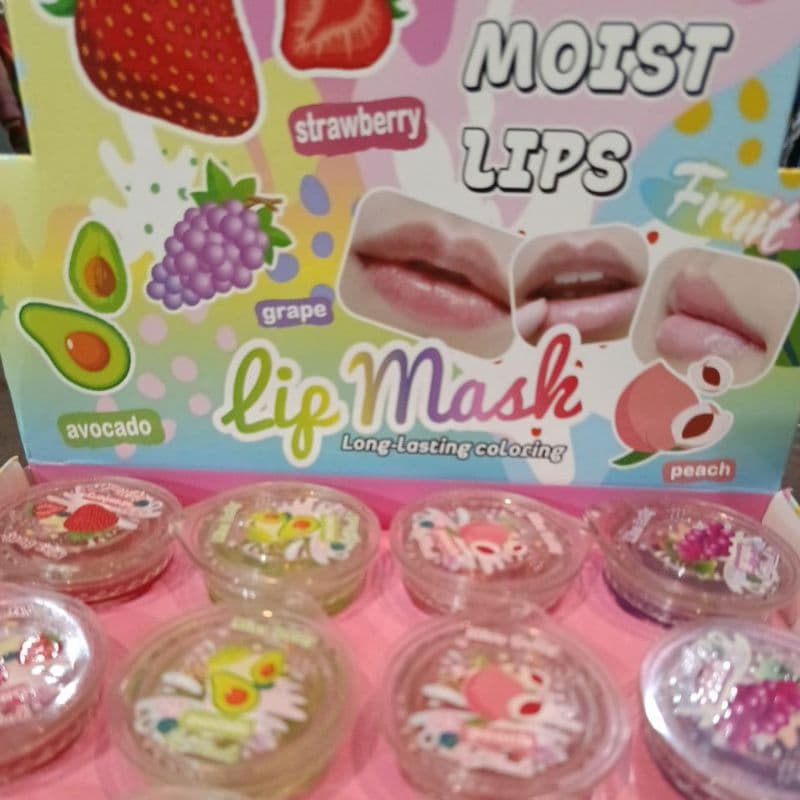 💋 Máscara Labial Hidratante Miss Betty – Lip Mask Frutal 🍓🍑🍇🥑