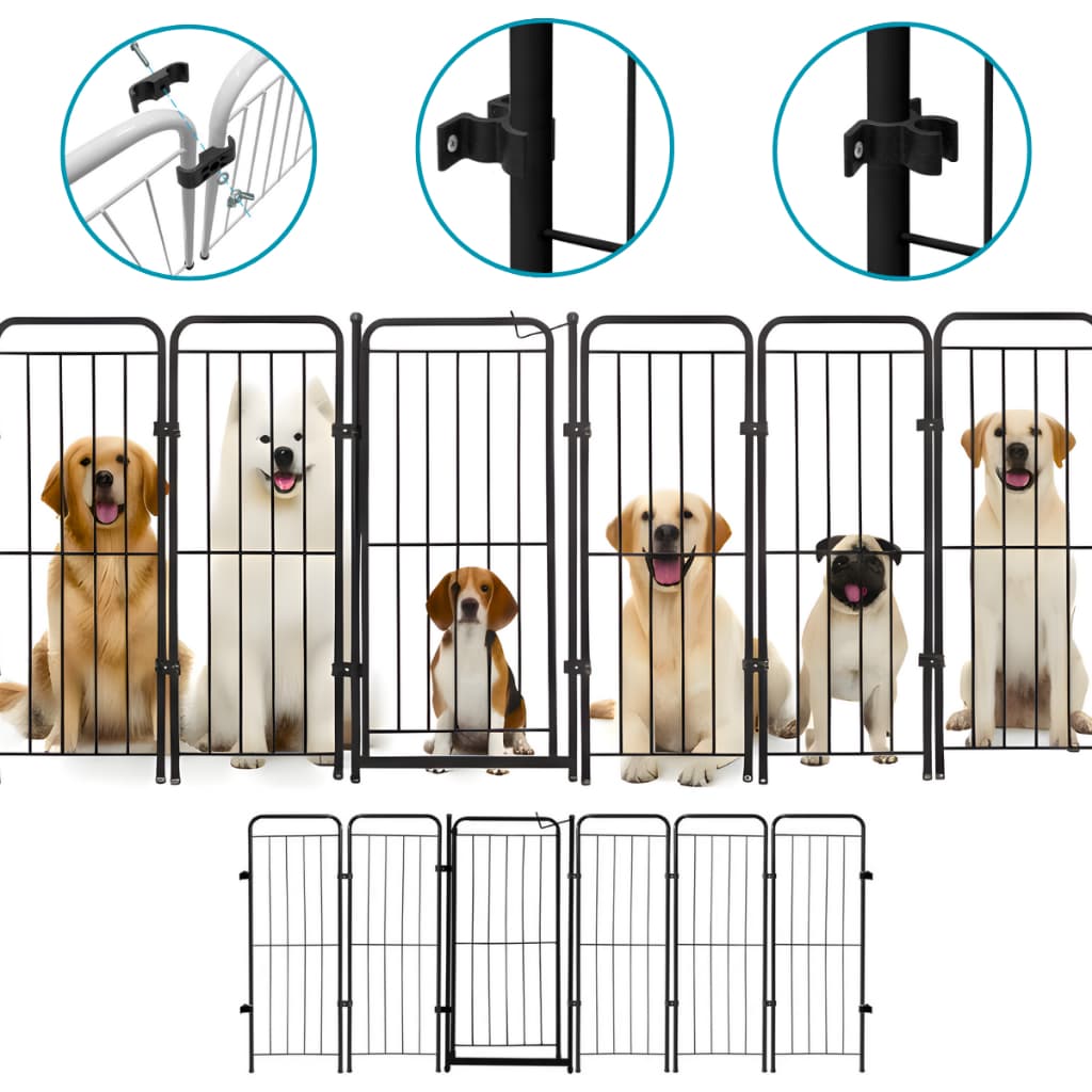 Cercado Grade Canil Pet Elari Cães Cão Cachorro Grande Modular Módulos e Portão
