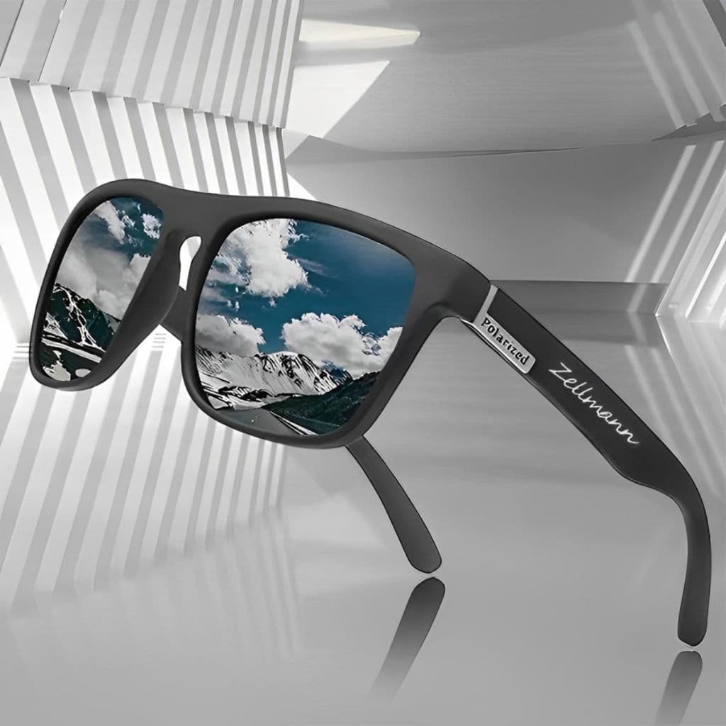 Óculos De Sol Polarizado Masculino Quadrado Clássico Com Proteção 400UV - ORIGINAL
