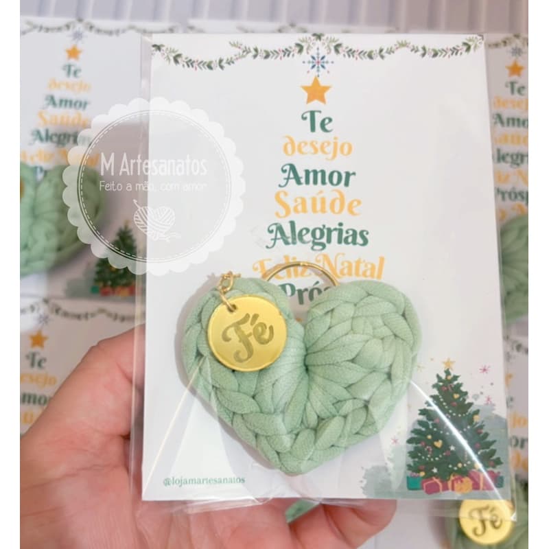 Chaveiro Lembrancinha de Natal Ano Novo Brinde Final do Ano Mimo para clientes Lembrança Personalizada