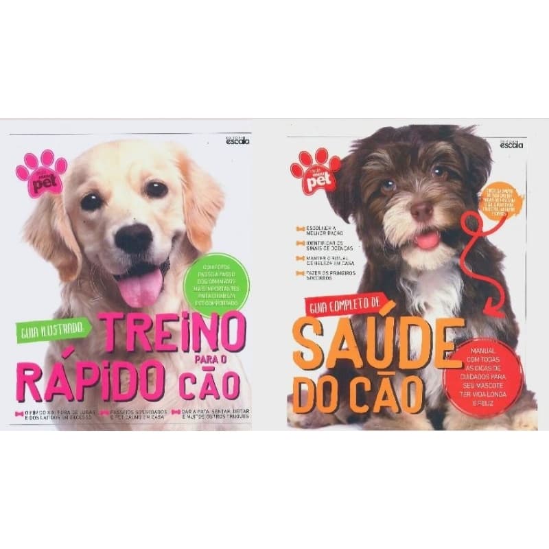 Kit 2 Livros: Treino Rápido e Saúde do Cão - Coleção Meu Pet
