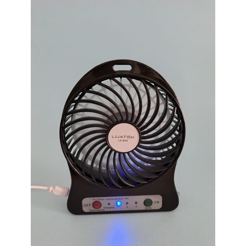 Mini Ventilador Mesa Mão Recarregável Usb Portátil Premium