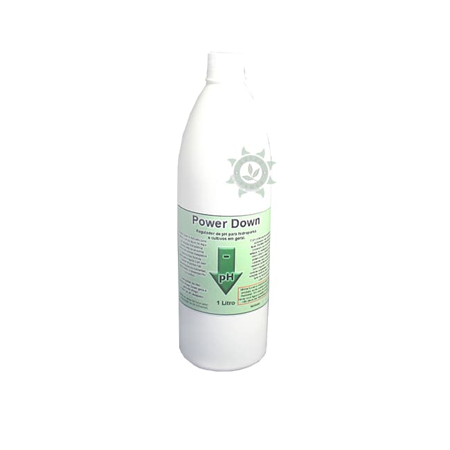 REGULADOR PH POWER DOWN 1 LITRO ÁCIDO - DIMINUI PH DA ÁGUA E SUBSTRATOS PARA CULTIVO E HIDROPONIA