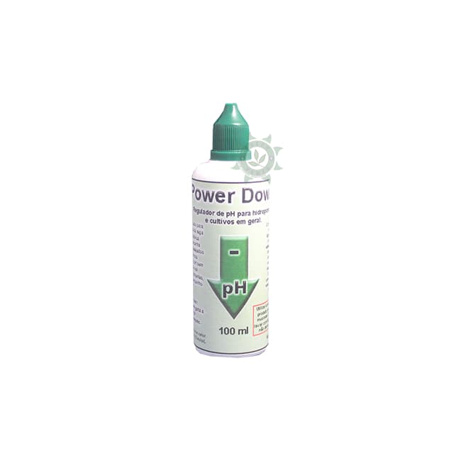 REGULADOR PH POWER DOWN 100ML ÁCIDO - DIMINUI PH DA ÁGUA E SUBSTRATOS PARA CULTIVO E HIDROPONIA