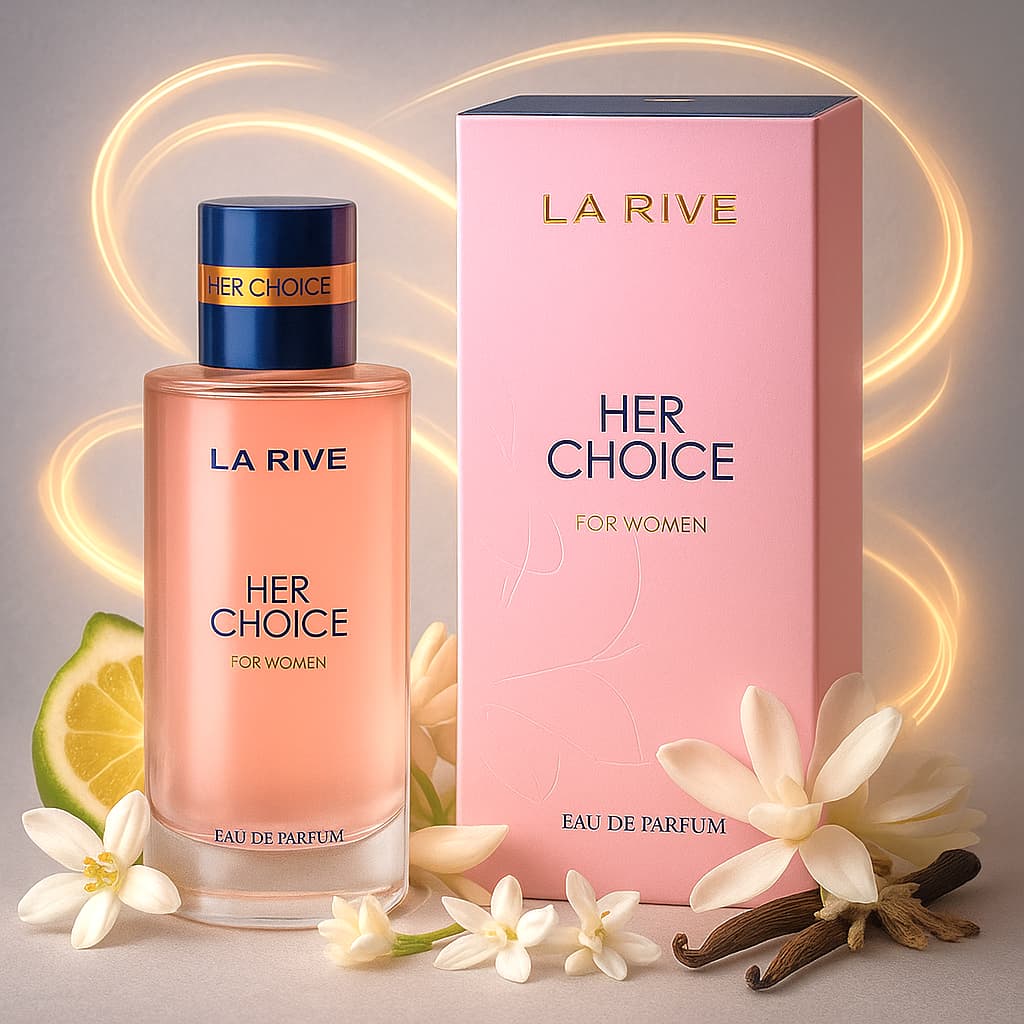 La Rive Her Choice 100ml Perfume Feminino Floral De Mulher Para Noite Dia a Dia