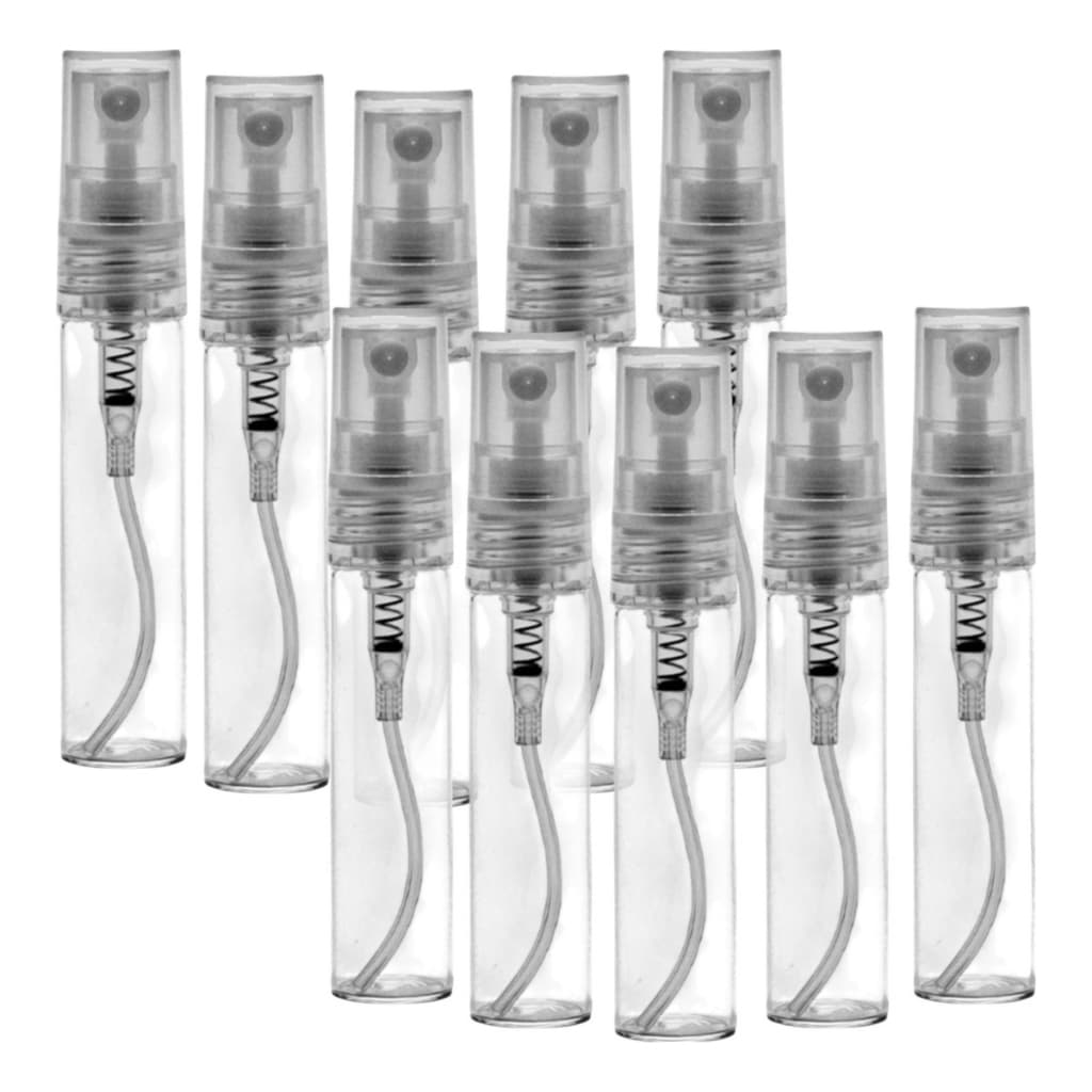 Kit Frasco Vidro Decant Borrifador Spray Portátil 5ml 10 Un