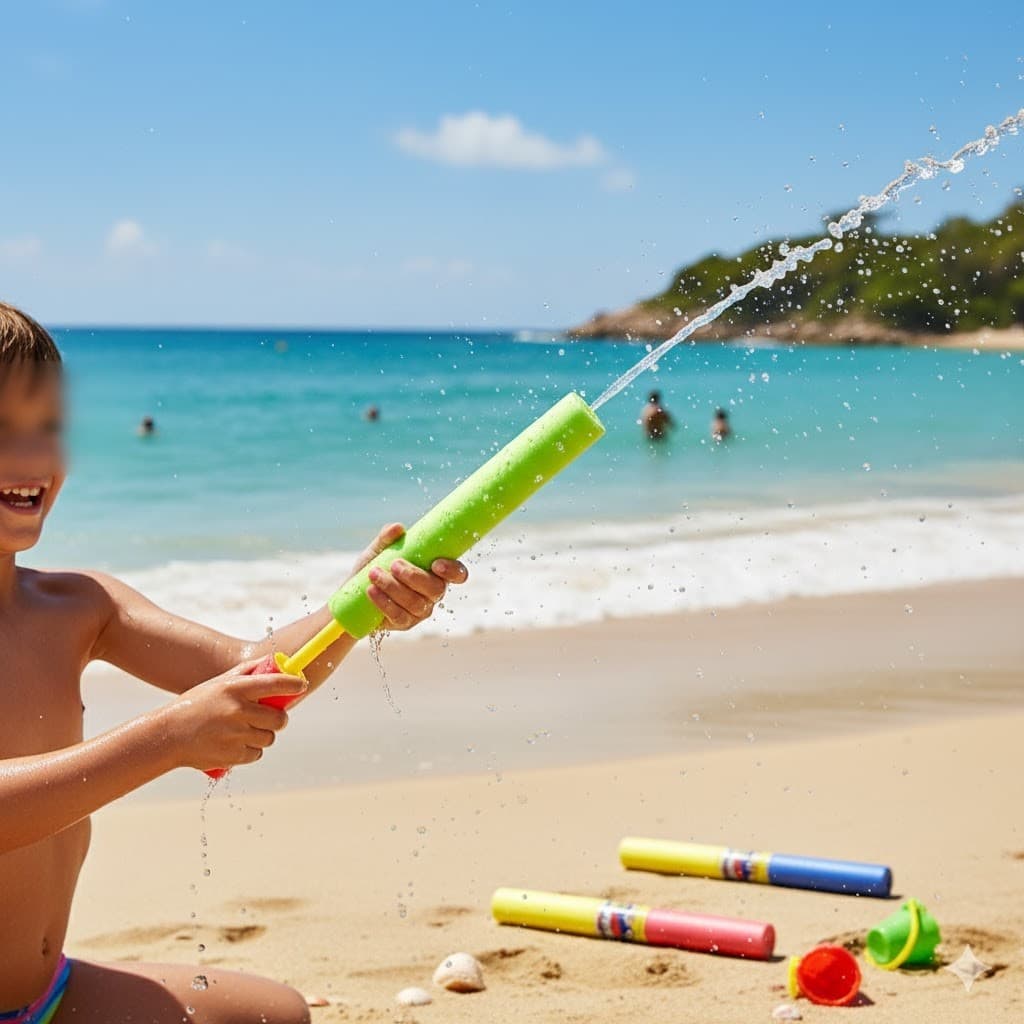 Lança agua bastão de espuma diversão para sua família praia piscina infantil verão