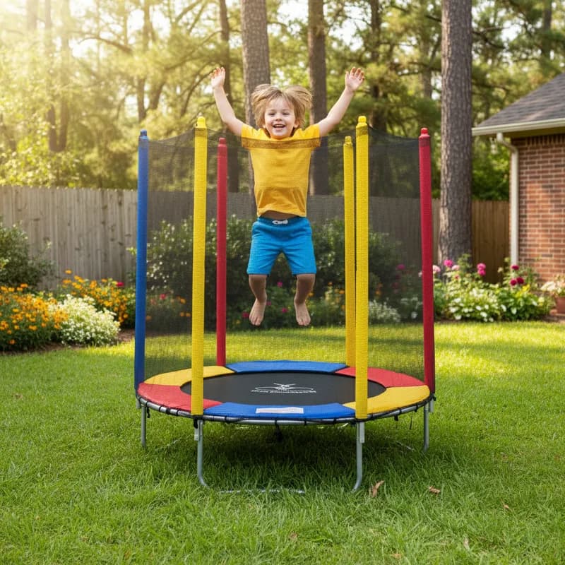 Cama Elastica Infantil Pula Pula Pequeno 1,40 M Playground Henri Trampolim