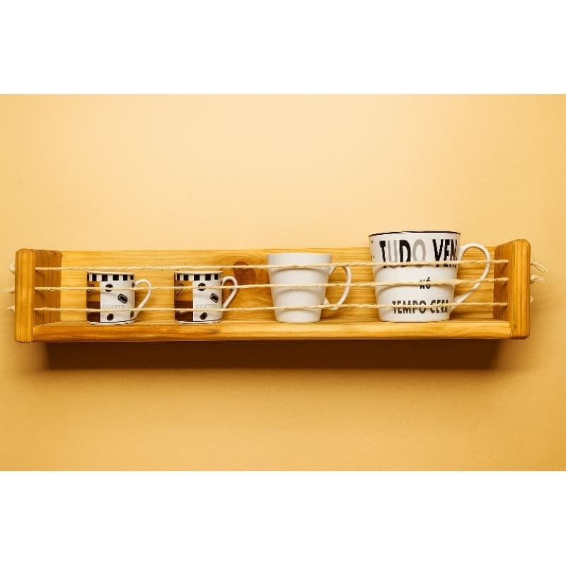 Prateleira Multiuso de Madeira decorativa – Ideal para Quarto infantil, Banheiro, cozinha