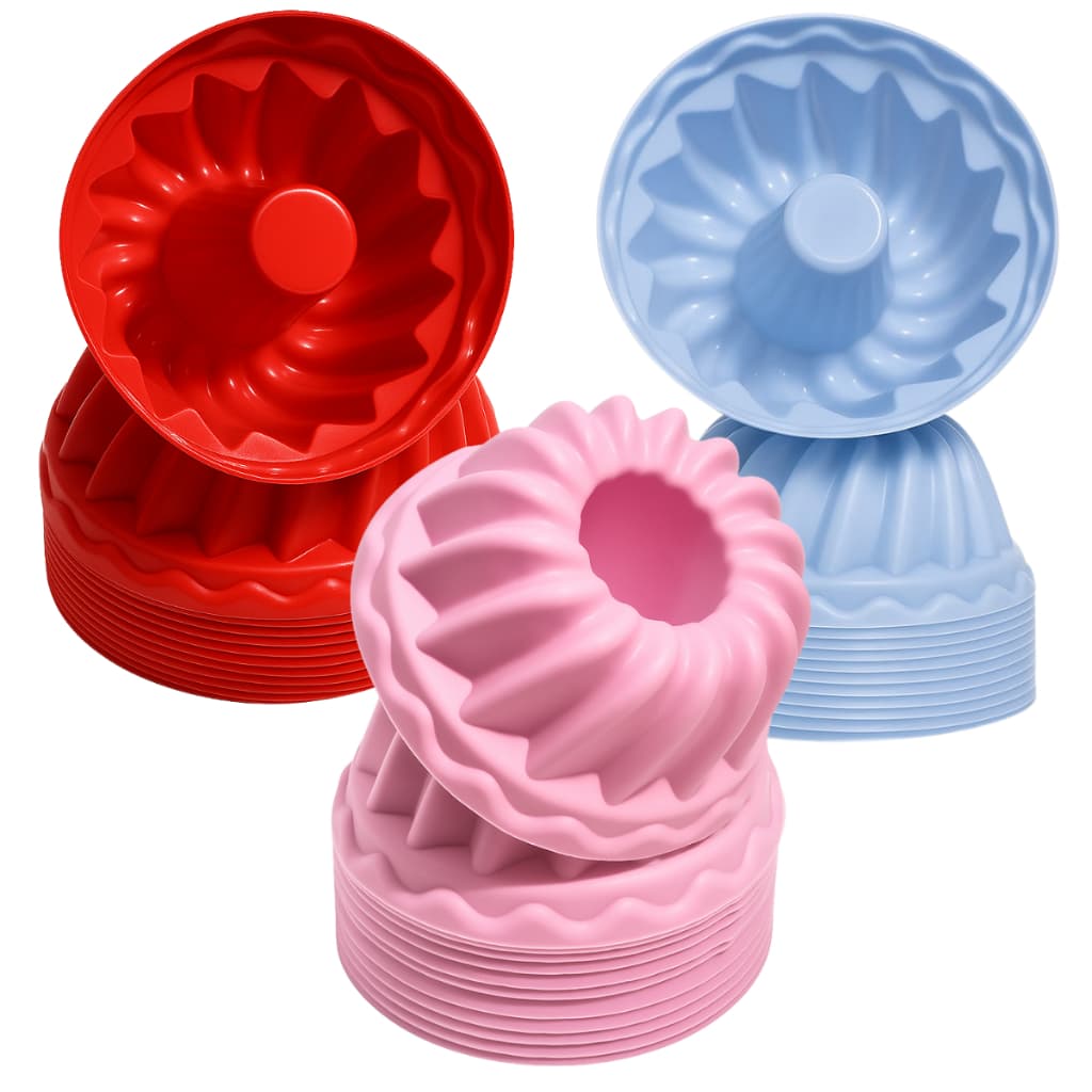 Forminha para cupcake mini bolos silicone bolinhos