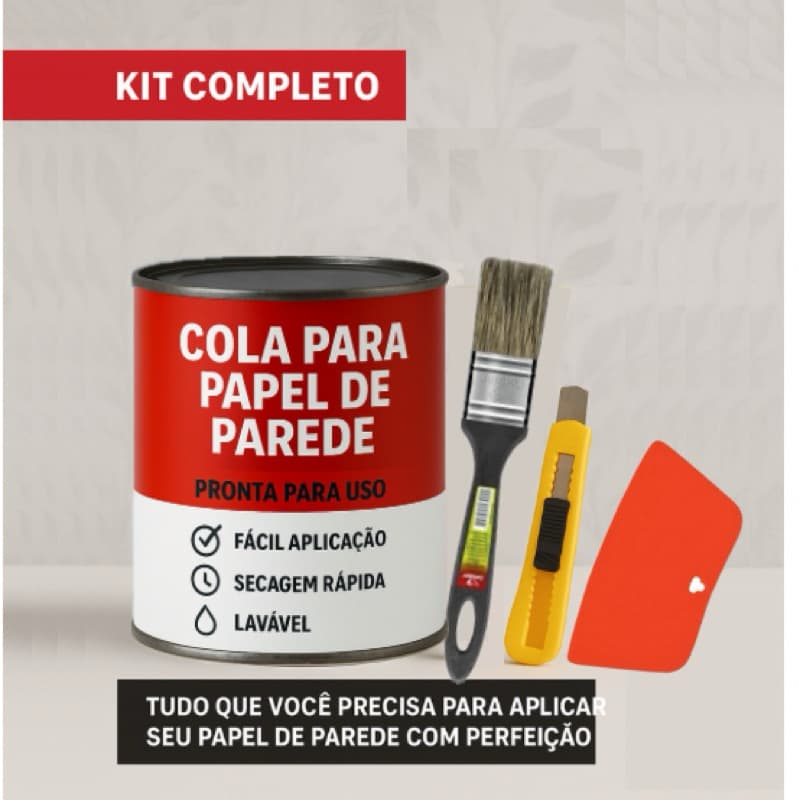 Cola Papel de Parede e Placas Profissional pronta para uso