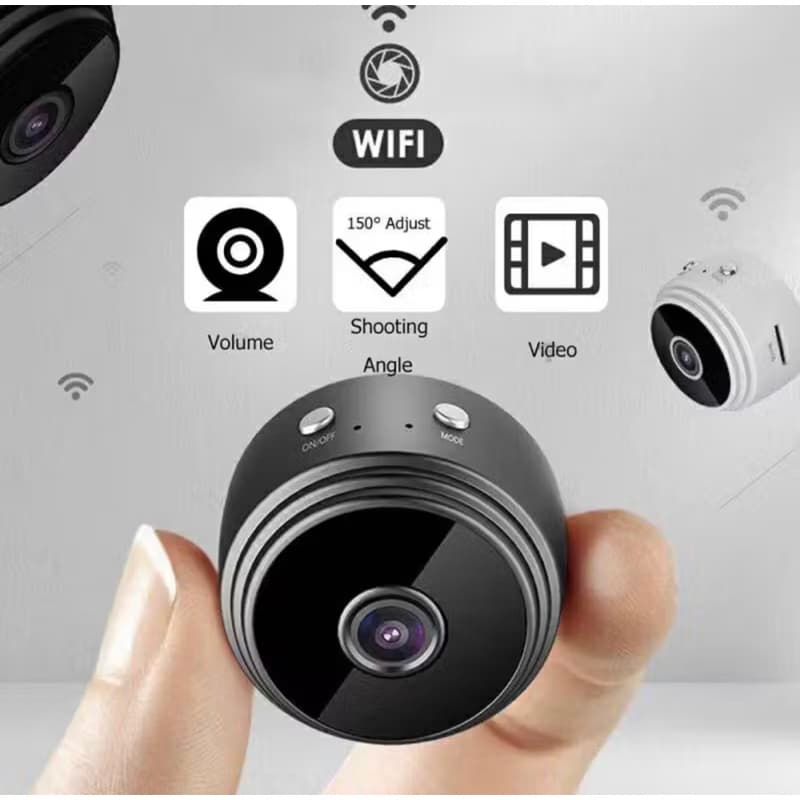 Mini Camera espia  escondido  IP Câmera visão noturna  espiã Camera suporte magnético
