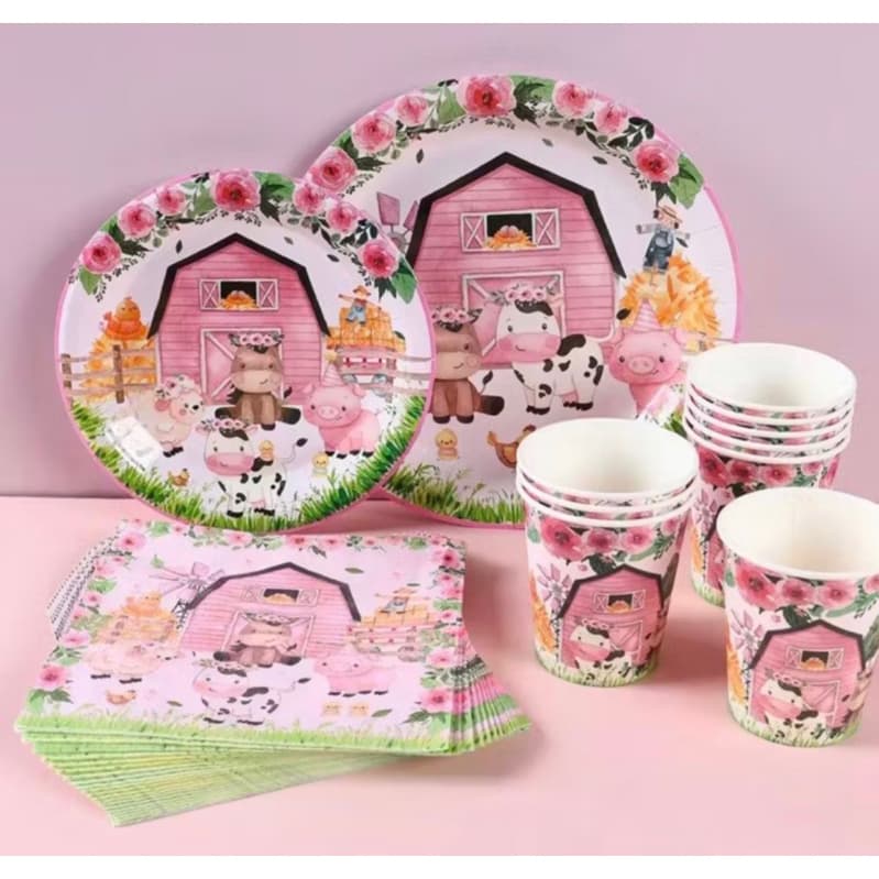 kit festa copos pratos fazenda fazendinha tema festa infantil aniversário criança roça