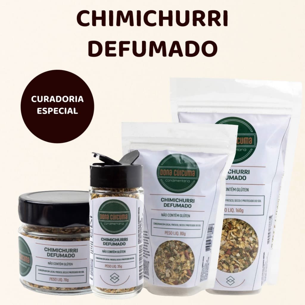 Chimichurri Defumado Desidratado | Temperos e Especiarias – Dona Cúrcuma