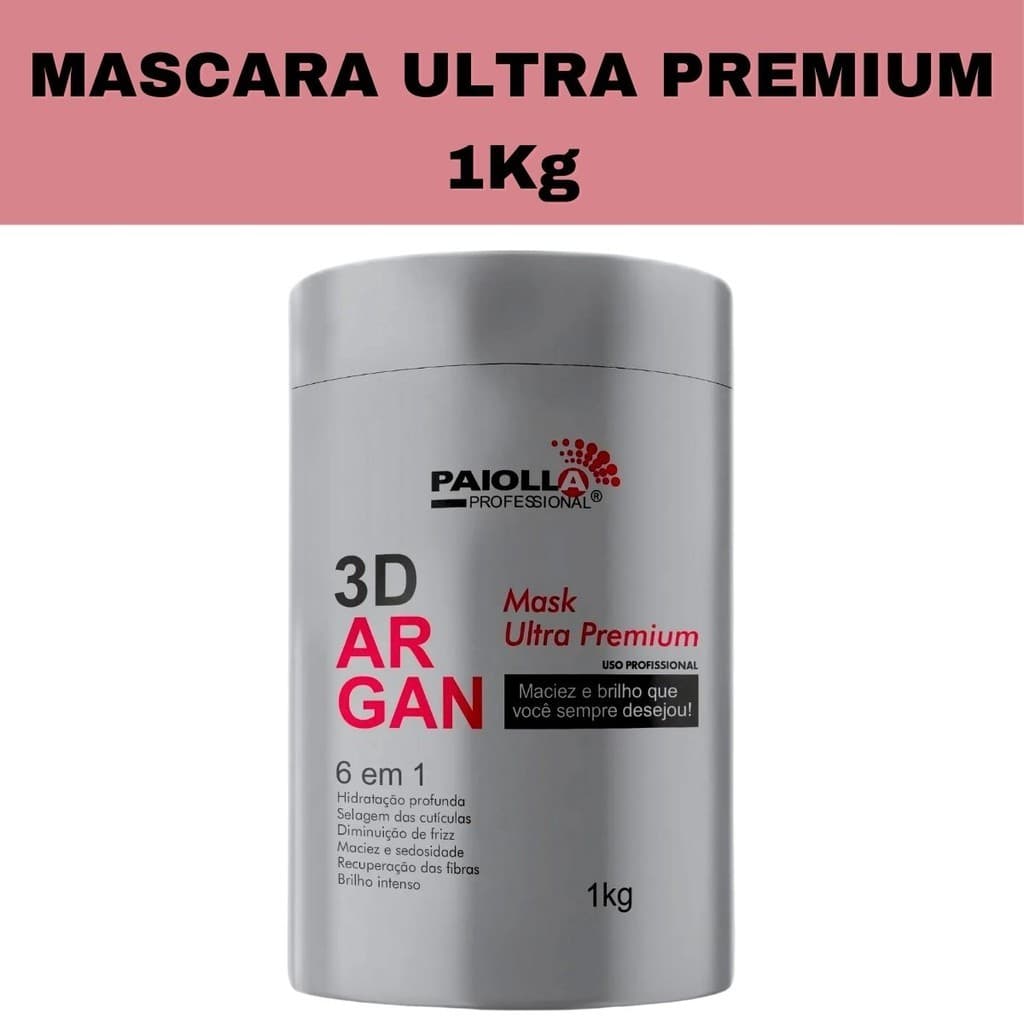 Paiolla B-tox Argan 3D (6 Em 1) Mask Ultra Premium - 1kg
