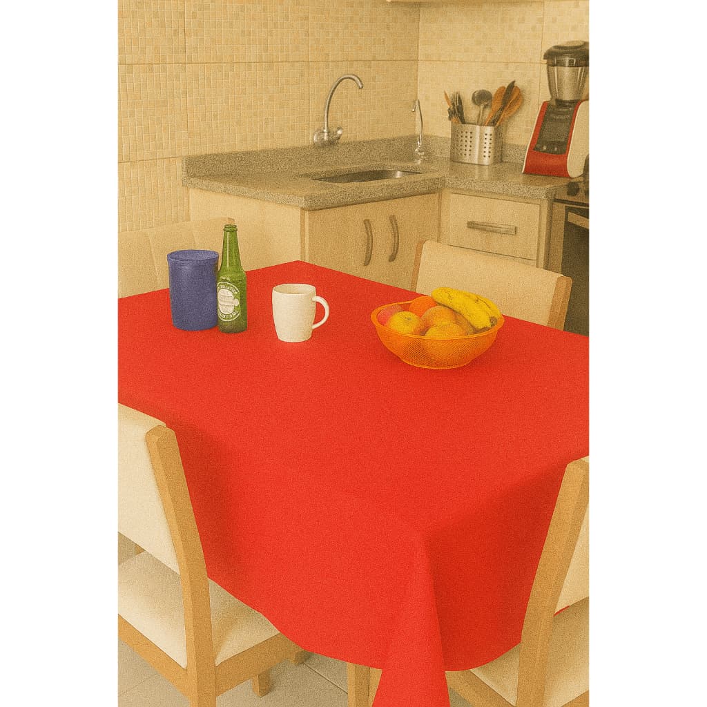 02 Toalhas de Mesa Quadrada 1,50mx1,50m/Oxford Acabamento Bainha/Toalha para mesa com 4 cadeiras