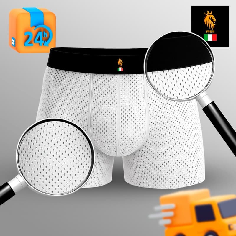 Kit 5 Cuecas Boxer DRY FIT Premium+ Forro 100% Algodão / Cueca Box Masculina Furadinha