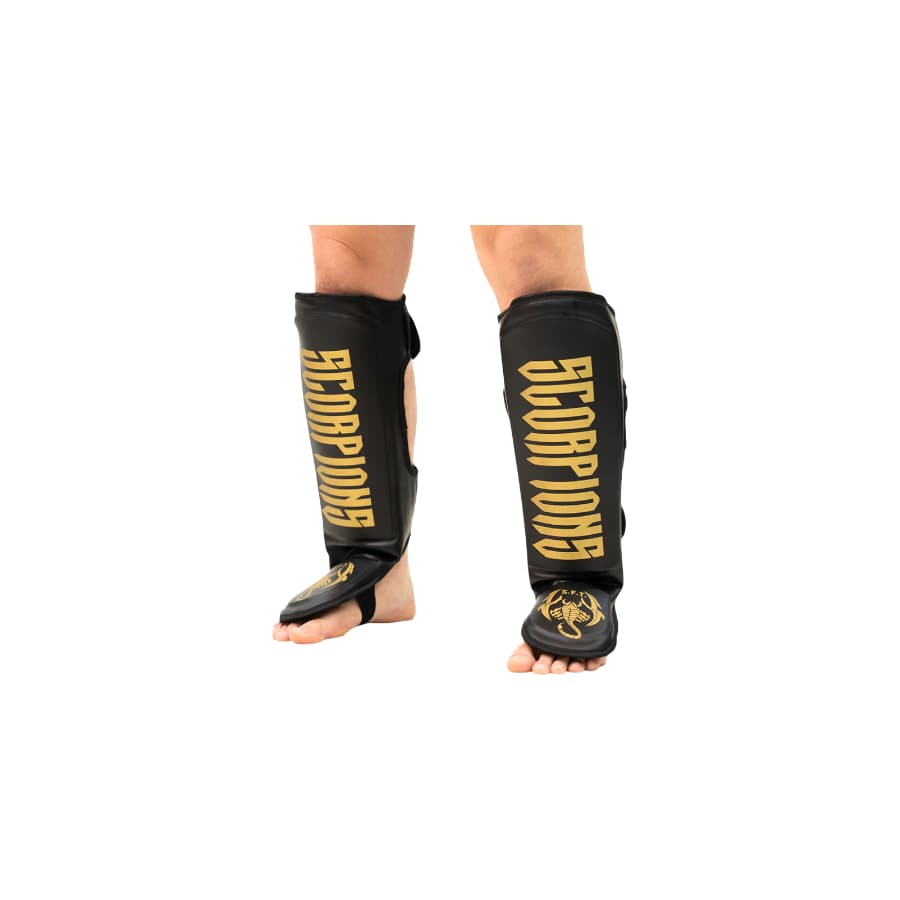 Caneleira Premium Dourada Muay Thai / Boxe / Kickboxing – Adulto