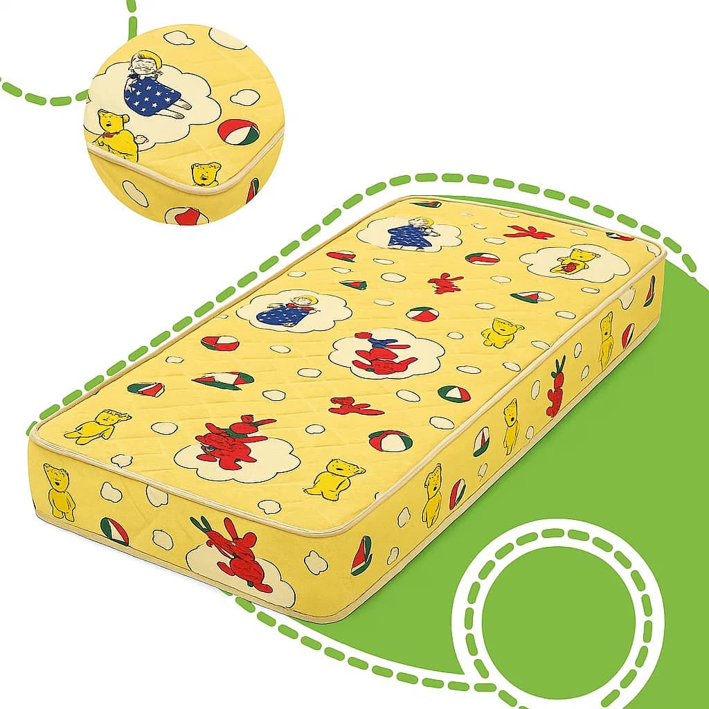 Colchão Baby Luckspuma 90x60x10 Impermeável para Berço e Chiqueirinho Conforto e Proteção