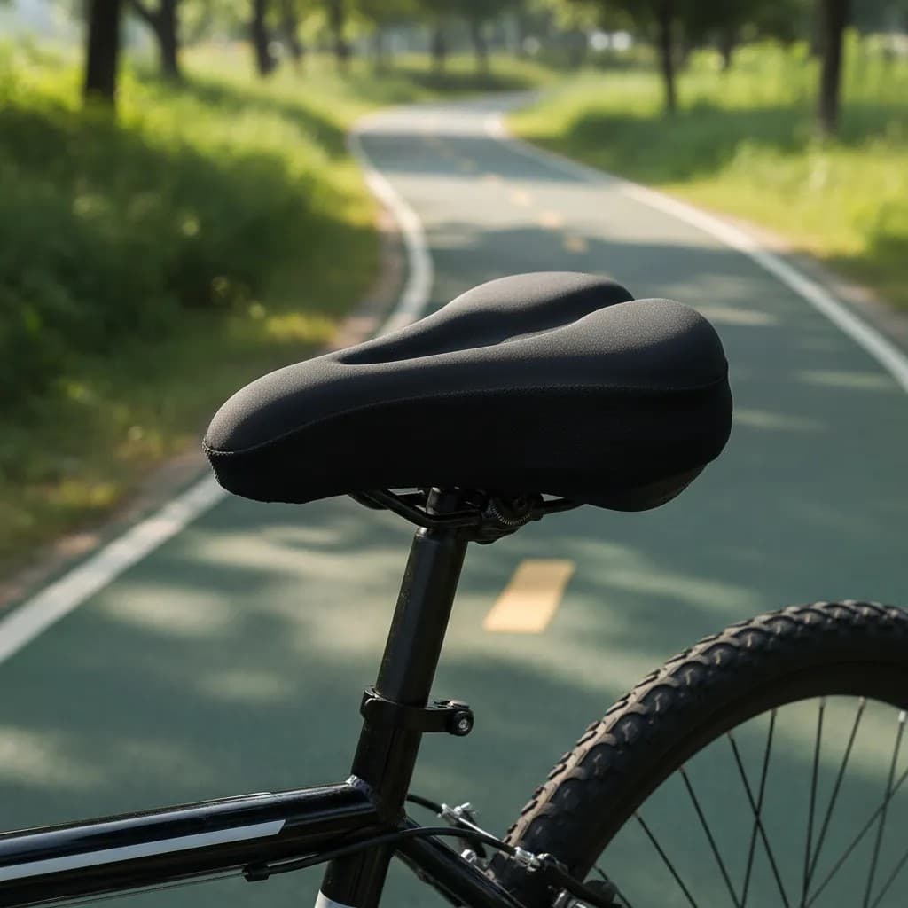 Capa Banco Selim Bike Gel Silicone Ajustável Almofadado
