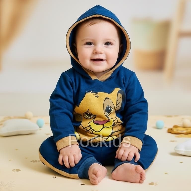 Conjunto de bebê menino tematico leão Manga Longa masculino  Charme e Conforto