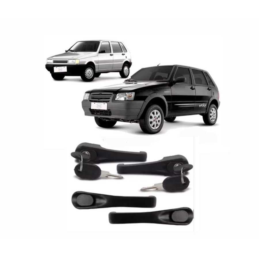 Kit 04  Maçanetas Externas Fiat Uno / Premio / Uno Mille 04 Portas .