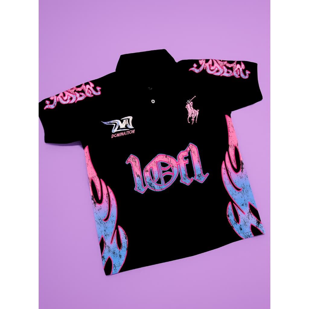 Camisa Polo Piquet Flames 1of1 Streeetwear