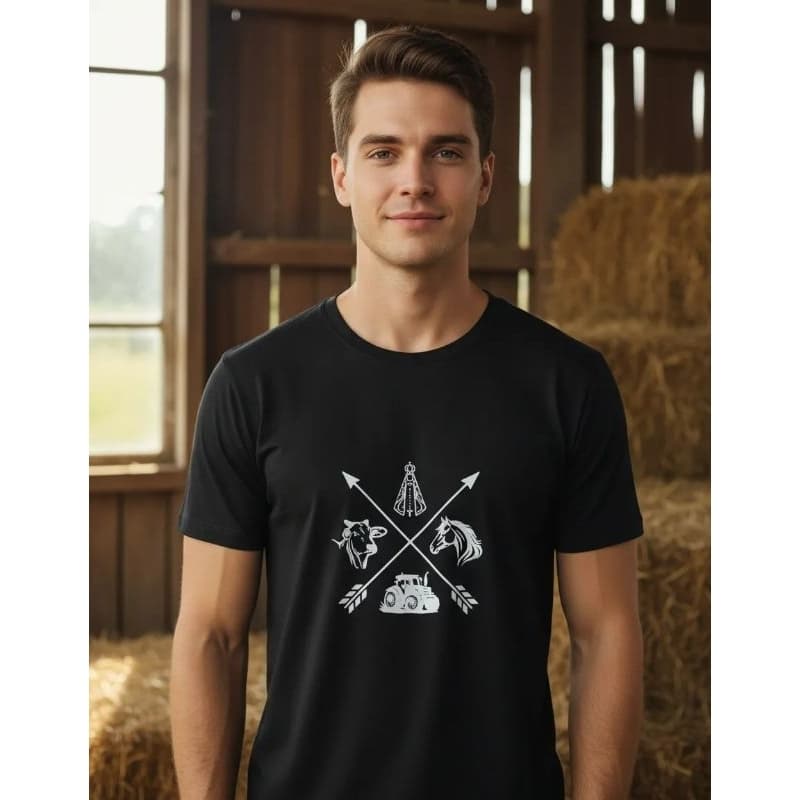 camiseta algro country 100% com ótima qualidade de acabamento e material